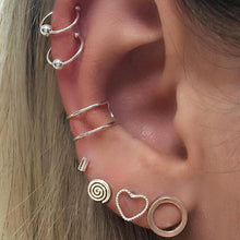 Load image into Gallery viewer, 7 Pcs Steampunk Vintage Clip Earring