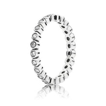 Load image into Gallery viewer, Crystal Silver Ring Charms