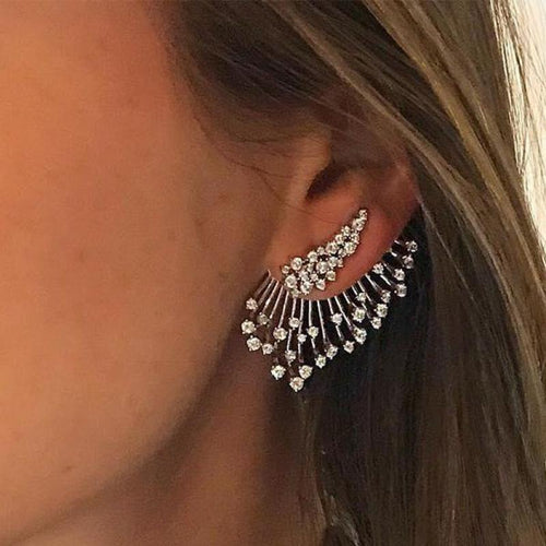 1 Pcs New Fashion Crystal Stud Earring