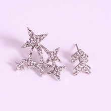 Load image into Gallery viewer, Gold Silver Stars Earrings Set